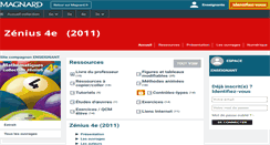 Desktop Screenshot of 4e.zeniusprof.magnard.fr