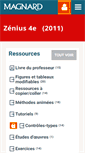 Mobile Screenshot of 4e.zeniusprof.magnard.fr
