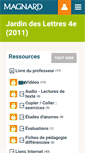 Mobile Screenshot of 4e.jdl.magnard.fr