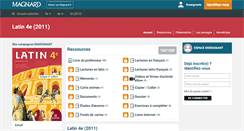 Desktop Screenshot of 4e.latin.magnard.fr