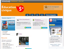 Tablet Screenshot of 5e.ec.magnard.fr