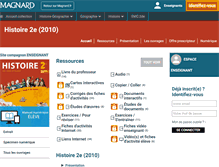Tablet Screenshot of 2e.histprof.magnard.fr
