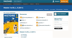 Desktop Screenshot of 1re.histprof.magnard.fr