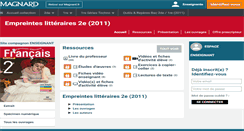 Desktop Screenshot of 2e.francaislycee.magnard.fr