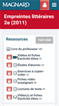 Mobile Screenshot of 2e.francaislycee.magnard.fr