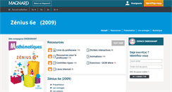 Desktop Screenshot of 6e.zeniusprof.magnard.fr