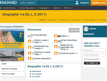 Tablet Screenshot of 1re.geolycee.magnard.fr
