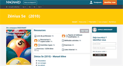 Desktop Screenshot of 5e.zeniusprof.magnard.fr